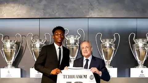 Tchouaméni, presentado con el Real Madrid Tchouaméni, presentado con el Real Madrid