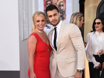 Britney Spears junto a su marido, Sam Asghari