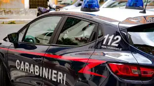 Coche de la Policía italiana Coche de la Policía italiana