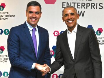 Pedro Sánchez y Barack Obama