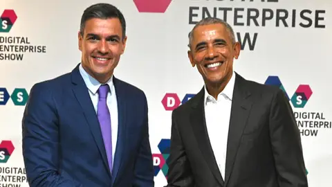Pedro Sánchez y Barack Obama Pedro Sánchez y Barack Obama
