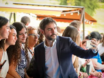 Juanra Bonet a la llegada a los Galardones La Alcazaba Juanra Bonet a la llegada a los Galardones La Alcazaba