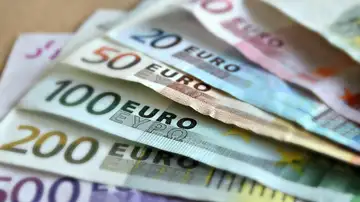 Imagen de archivo de billetes de hasta 500 euros Imagen de archivo de billetes de hasta 500 euros