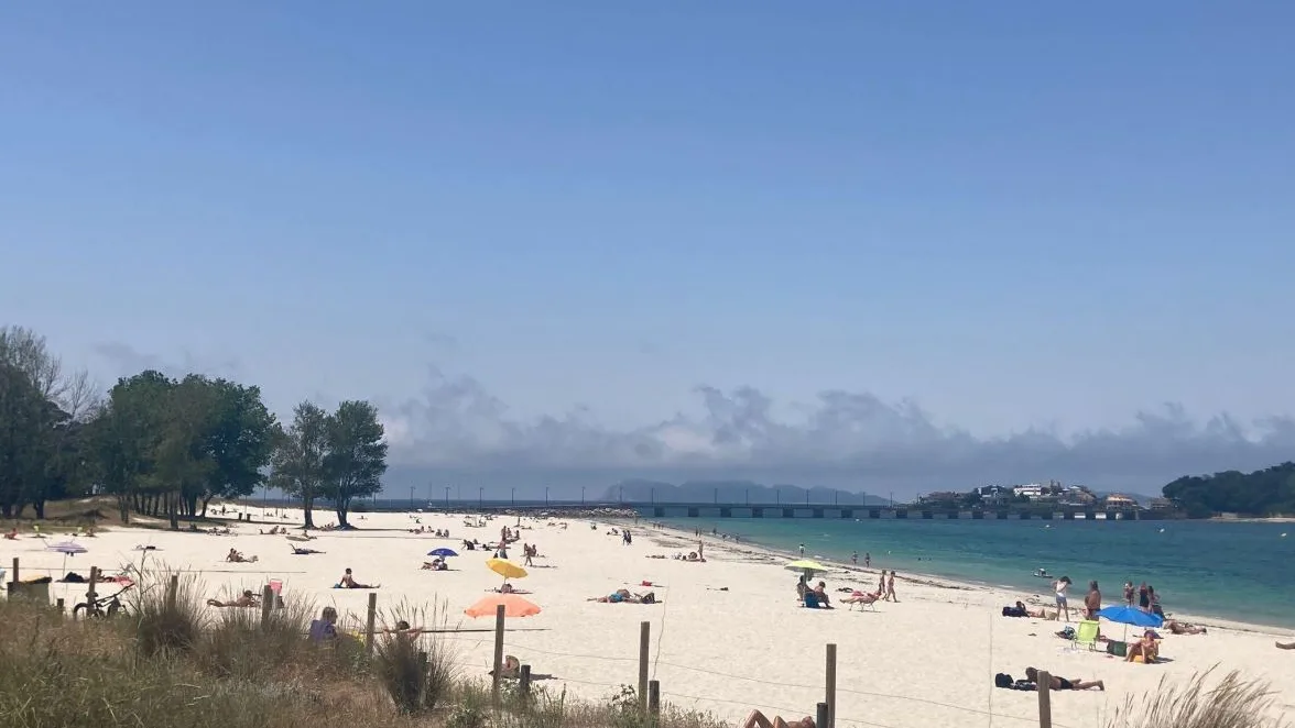 Una playa de Vigo Una playa de Vigo