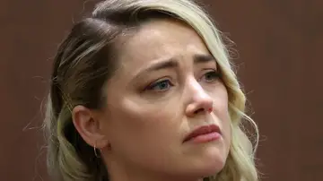 Amber Heard en el juicio con Johnny Depp