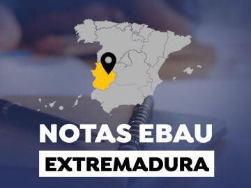 Notas de la EBAU en Extremadura 2022