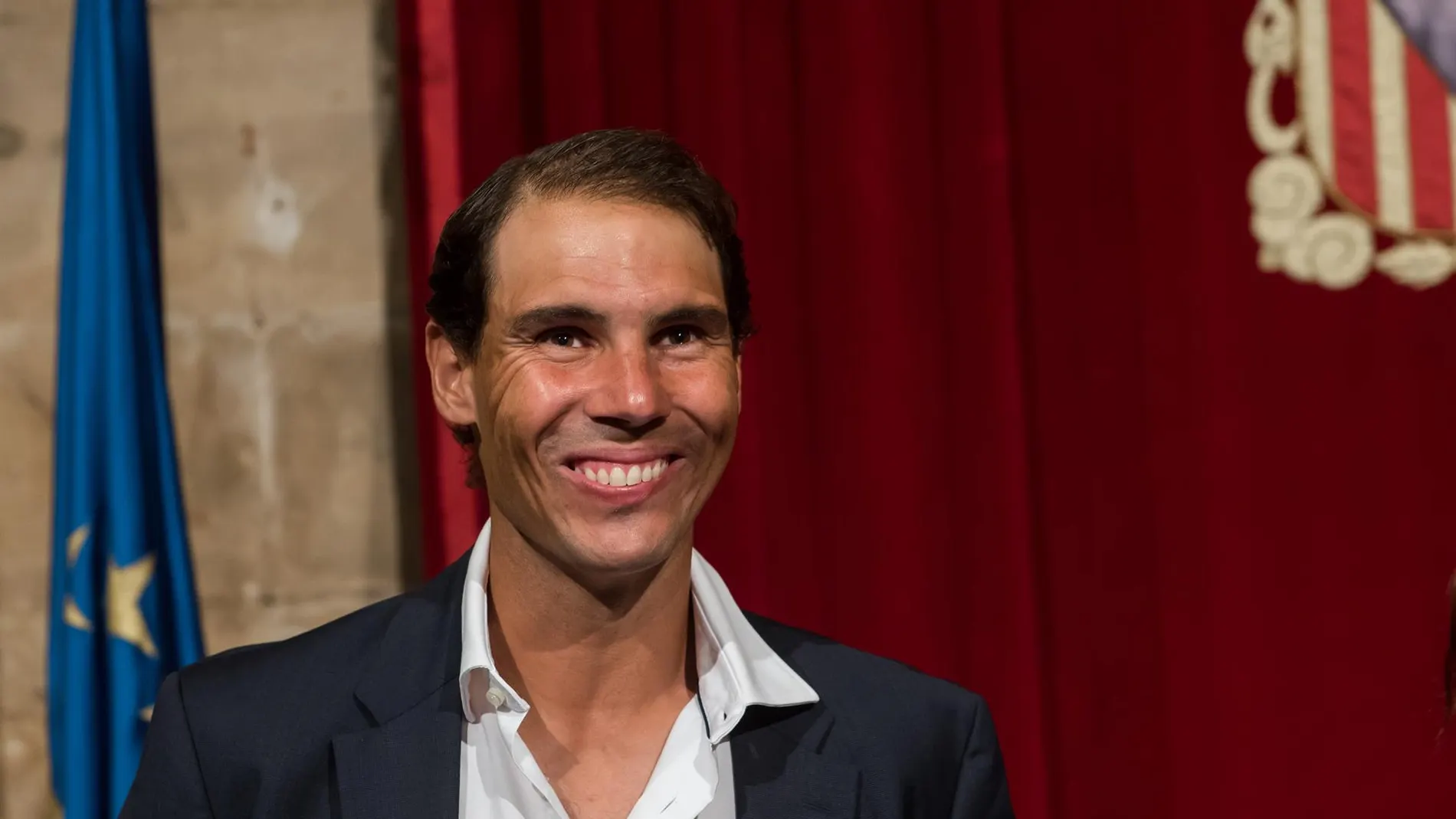 Rafa Nadal, en un acto de reconocimiento a su trayectoria en Mallorca