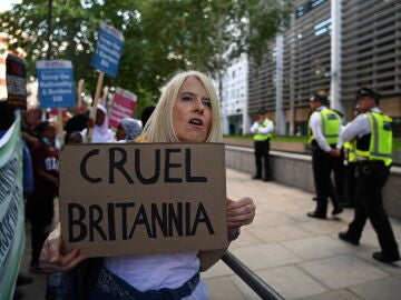 Protesta en Londres contra las deportaciones 