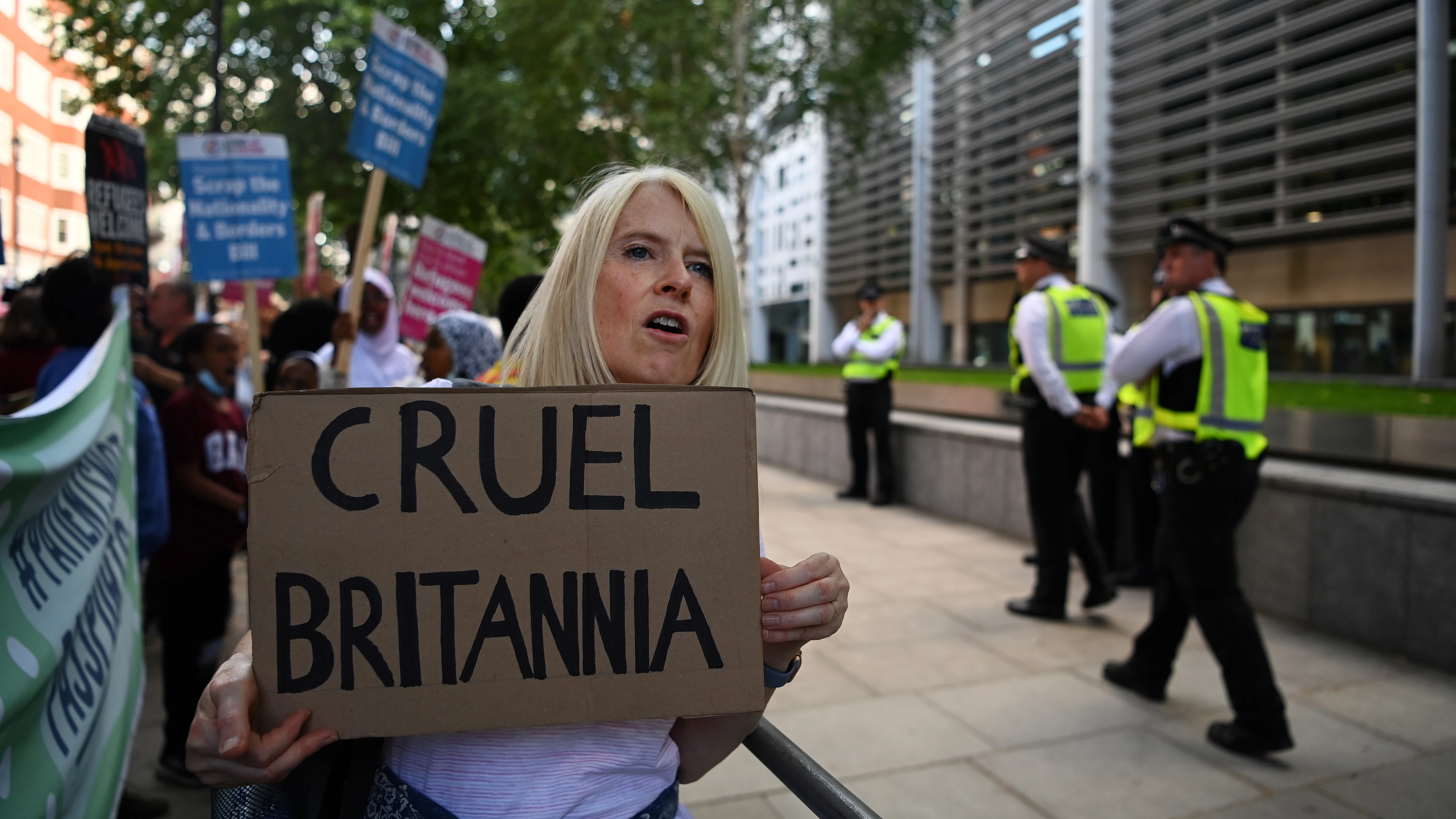 Protesta en Londres contra las deportaciones Protesta en Londres contra las deportaciones
