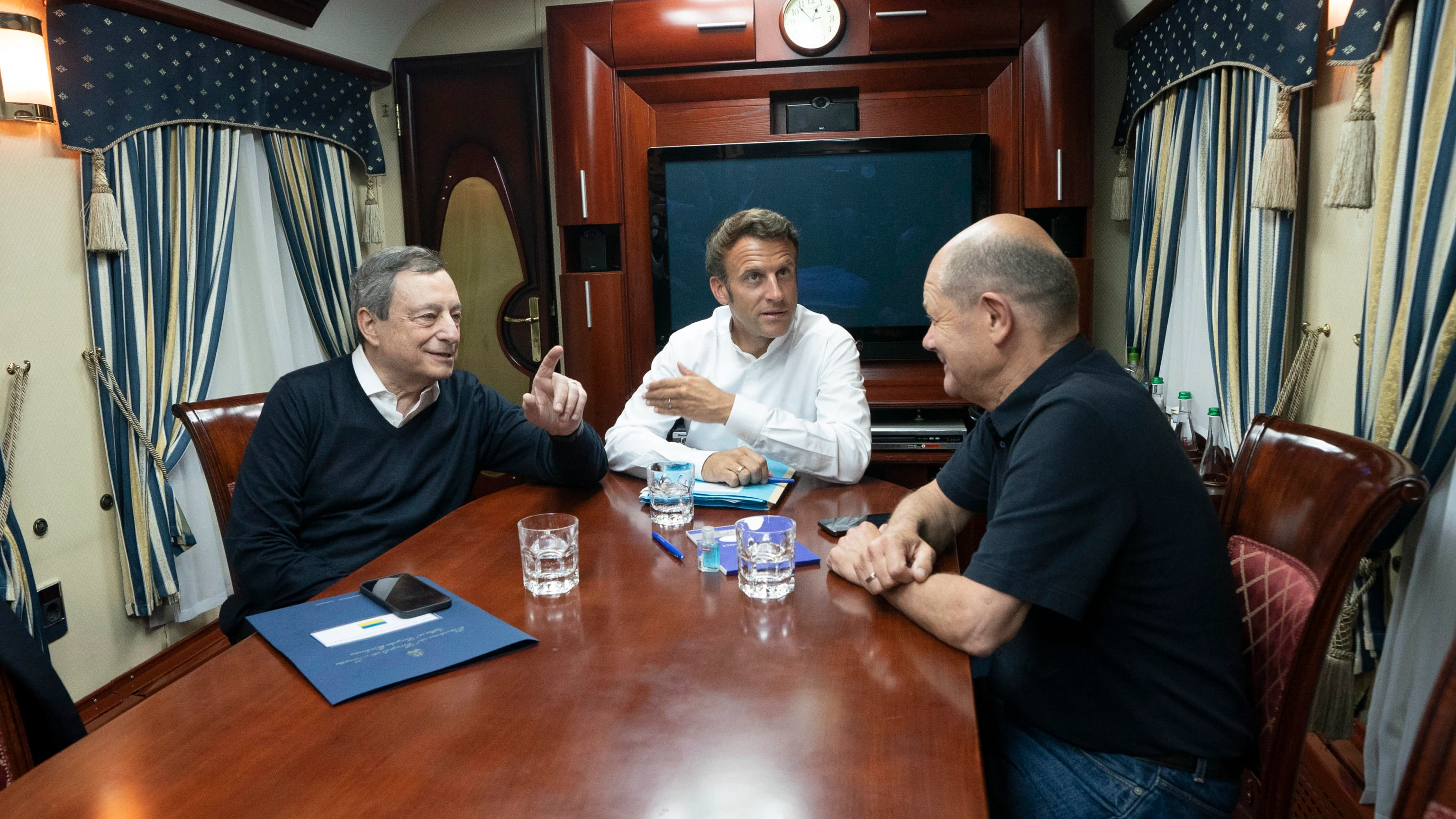 Macron, Scholz y Draghi viajan a Ucrania Macron, Scholz y Draghi viajan a Ucrania
