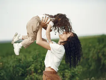 Madre e hija felices. Madre e hija felices.