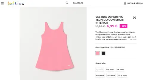 Vestido deportivo niña Vestido deportivo niña