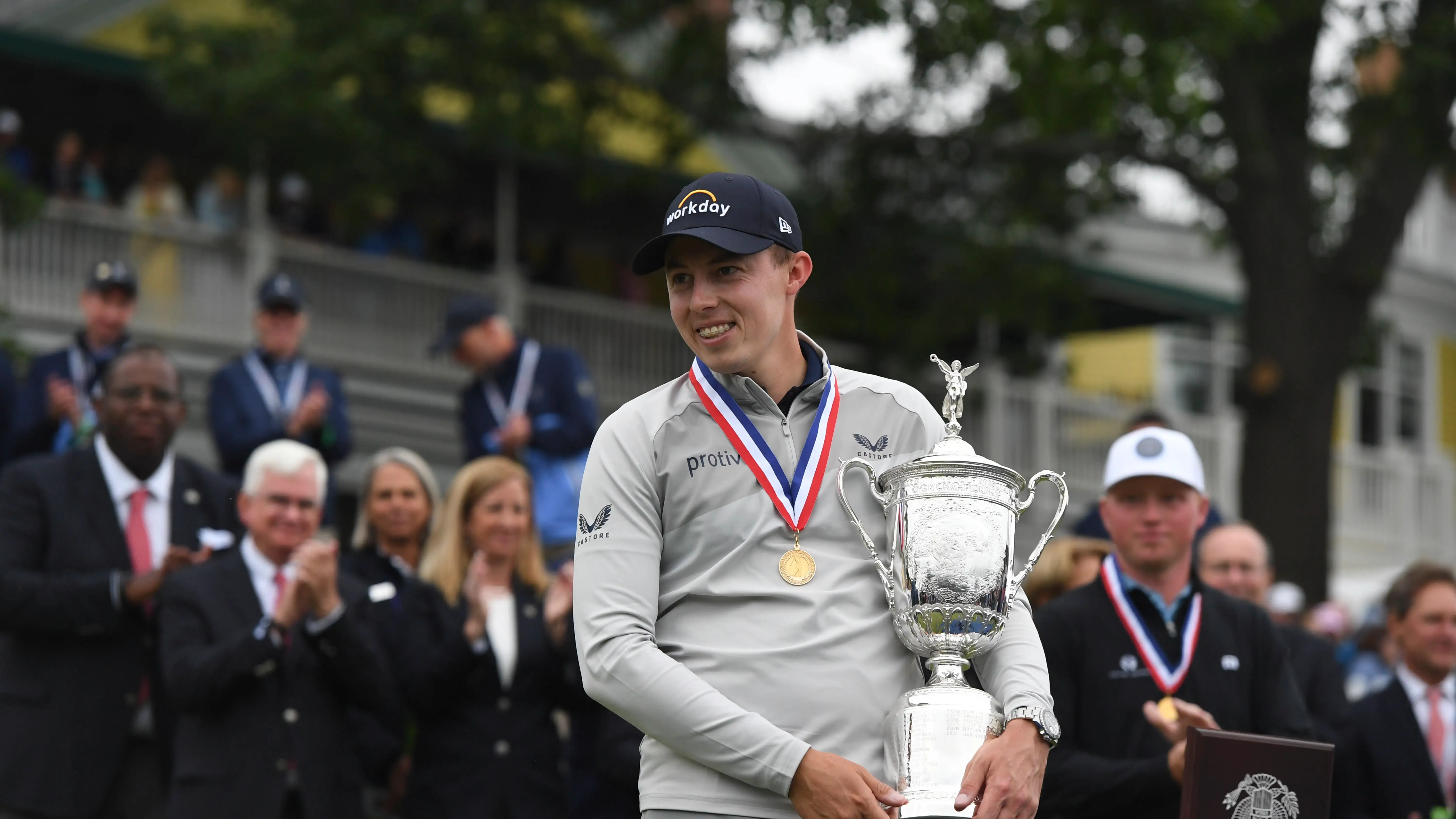 Matt Fitzpatrick tras ganar el US Open de golf Matt Fitzpatrick tras ganar el US Open de golf