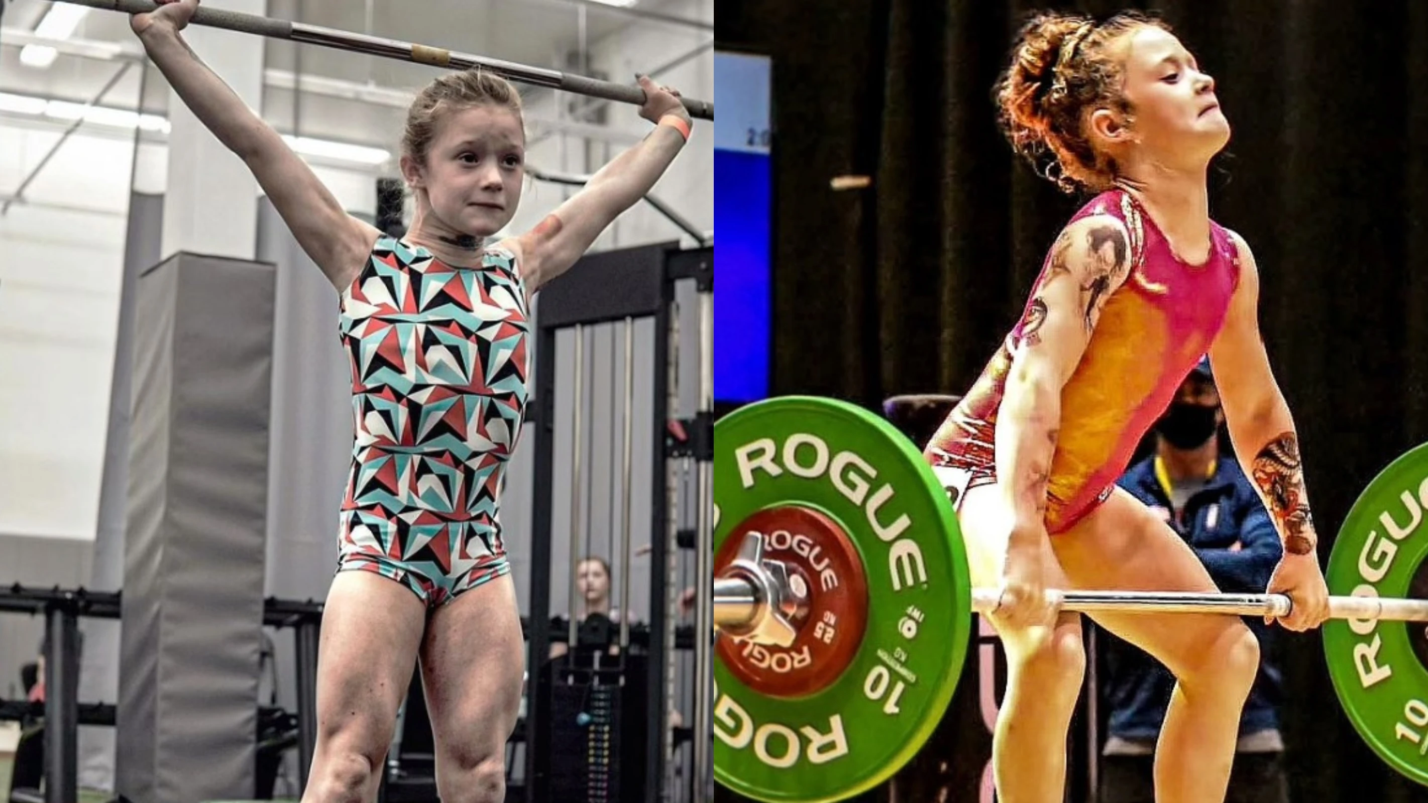 Rory van Ulft, una halterófila con 9 años Rory van Ulft, una halterófila con 9 años