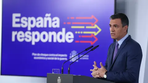 Pedro Sánchez anuncia las nuevas medidas del plan de choque Pedro Sánchez anuncia las nuevas medidas del plan de choque