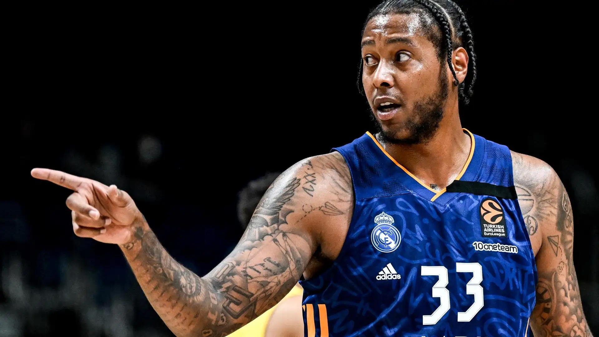 Trey Thompkins, con el Real Madrid Trey Thompkins, con el Real Madrid