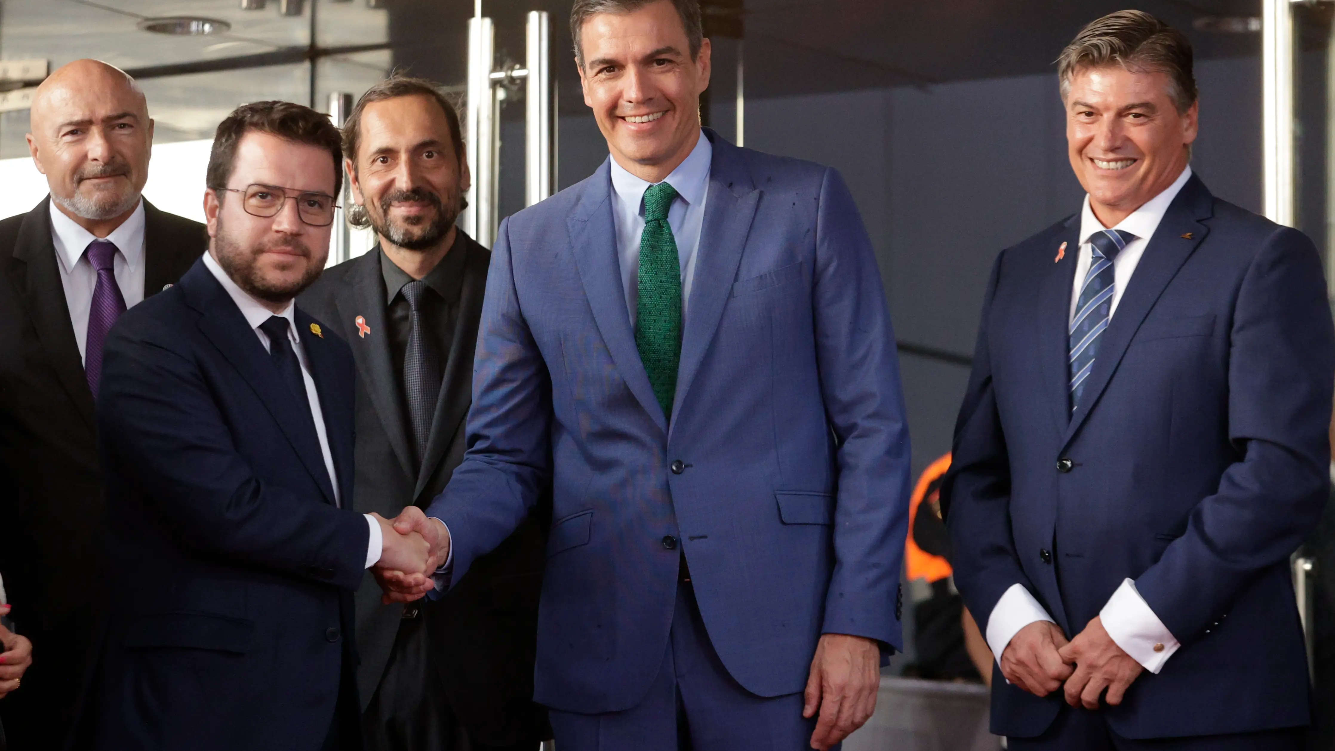 Pere Aragonés y Pedro Sánchez Pere Aragonés y Pedro Sánchez