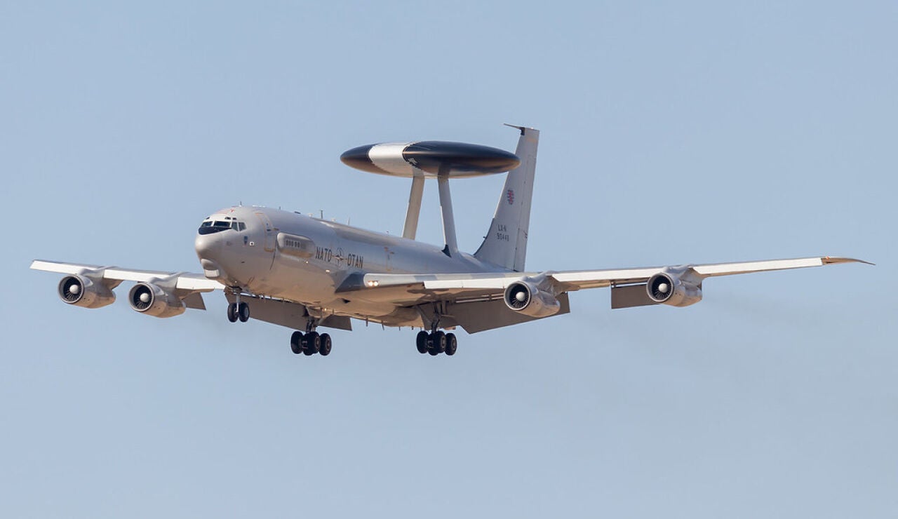 El avión AWACS de la OTAN 