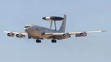 El avión AWACS de la OTAN 
