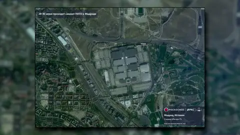 Foto satélite difundida por Rusia de IFEMA Foto satélite difundida por Rusia de IFEMA