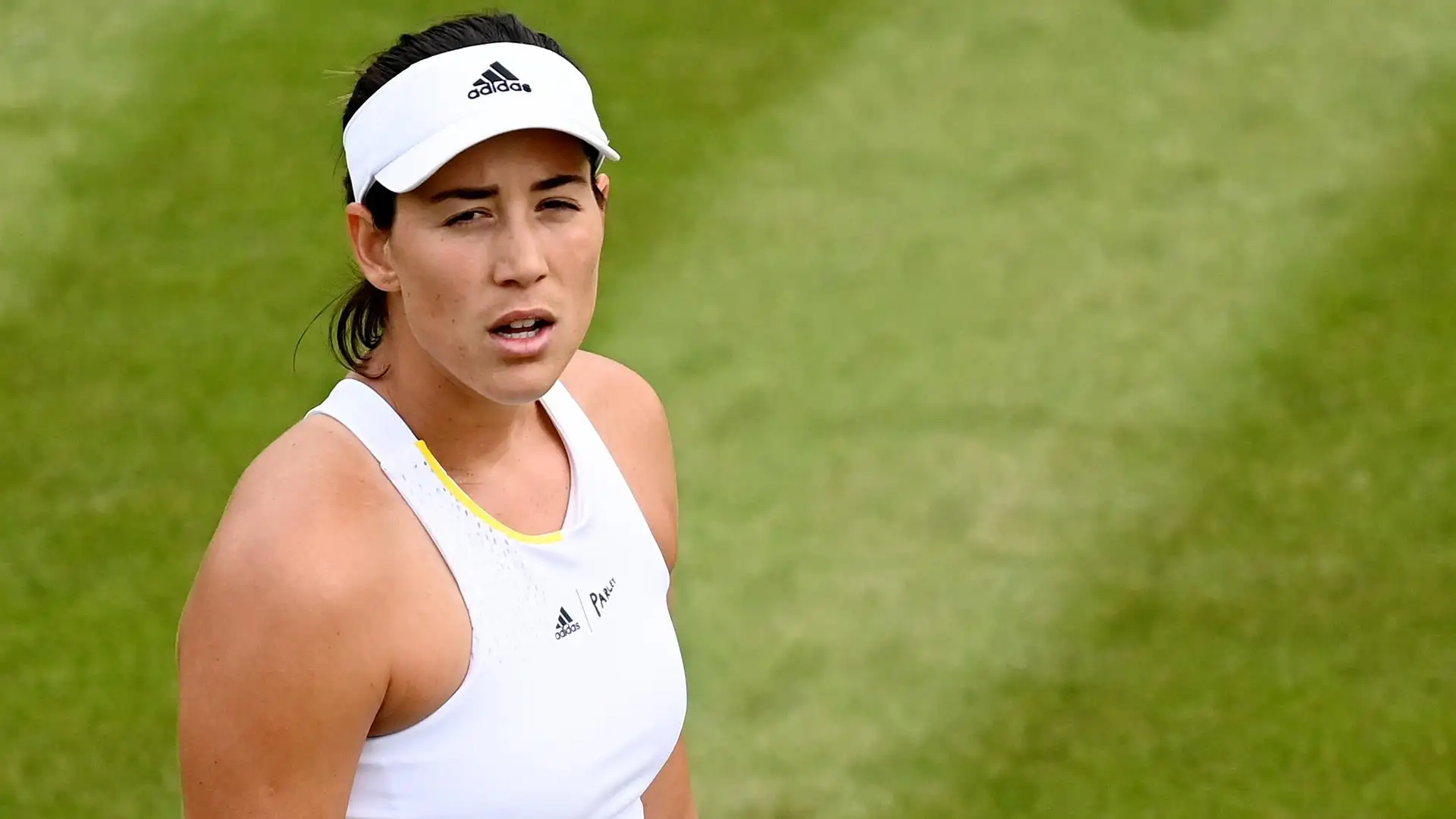Muguruza, en su estreno en Wimbledon 2022