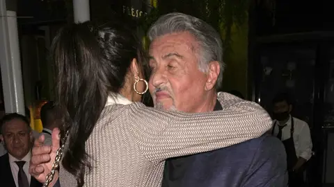 Sylvester Stallone y su hija Sistine Sylvester Stallone y su hija Sistine