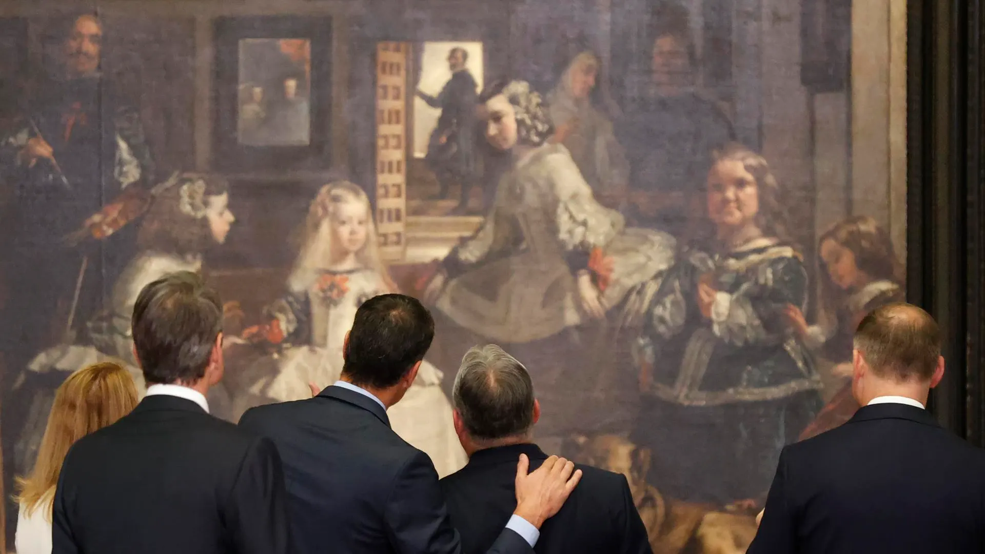 Varios jefes de Estado observan Las Meninas en el Museo del Prado Varios jefes de Estado observan Las Meninas en el Museo del Prado