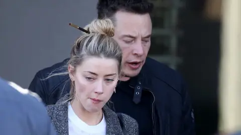 Elon Musk y Amber Heard Elon Musk y Amber Heard