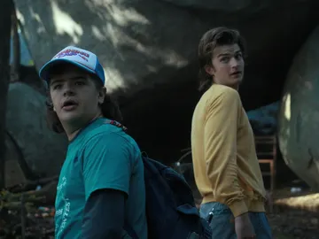 Gaten Matarazzo como Dustin y Joe Keery como Steve en la temporada 4 de 'Stranger Things' Gaten Matarazzo como Dustin y Joe Keery como Steve en la temporada 4 de 'Stranger Things'