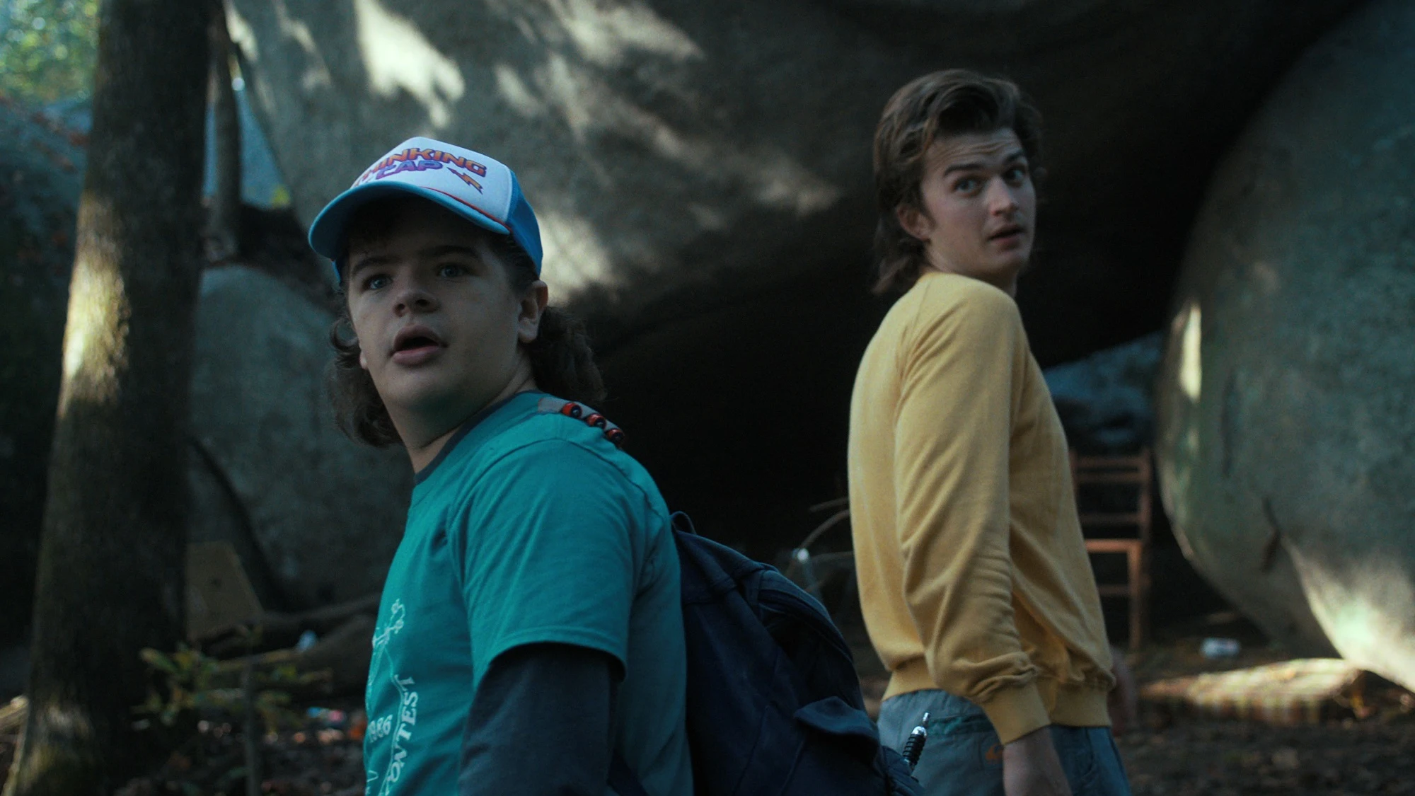 Gaten Matarazzo como Dustin y Joe Keery como Steve en la temporada 4 de 'Stranger Things' Gaten Matarazzo como Dustin y Joe Keery como Steve en la temporada 4 de 'Stranger Things'