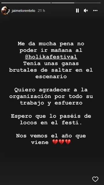 El actor también ha querido mostrar su tristeza en redes El actor también ha querido mostrar su tristeza en redes