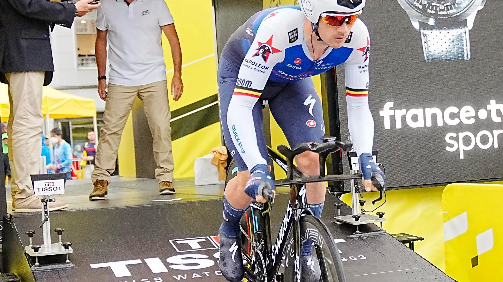 El belga Yves Lampaert, en el Tour