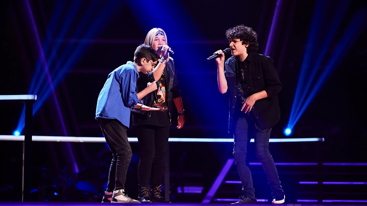 Fran, Rodrigo y Alberto incendian el escenario con ‘Follow you’ en ‘La Voz Kids’ Fran, Rodrigo y Alberto incendian el escenario con ‘Follow you’ en ‘La Voz Kids’