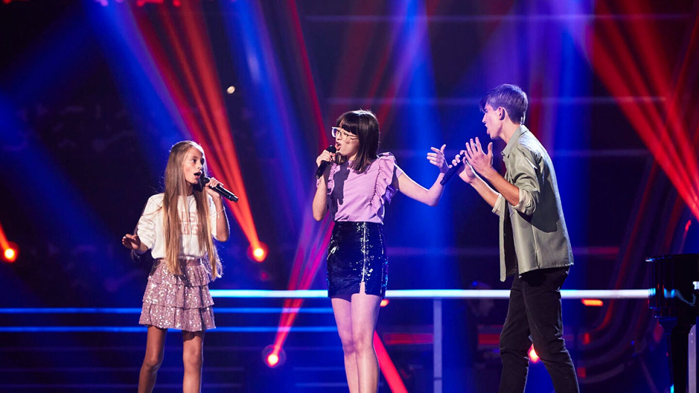 Nayeli, Irene y Mario enamoran con ‘The Prayer’ en ‘La Voz Kids’ 