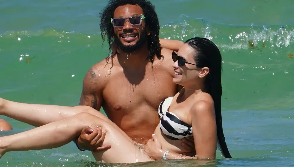 Marcelo y Clarise Alves durante sus vacaciones en Miami
