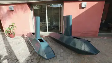 La imagen de los drones submarinos que transportaban droga incautados por primera vez por la Policía La imagen de los drones submarinos que transportaban droga incautados por primera vez por la Policía