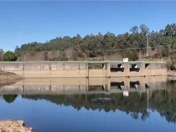 Foto del embalse de O Con hoy (Vilagarcía de Arousa, Pontevedra)