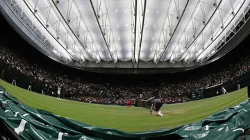 Imagen de la pista central del All England Club, donde se disputa el torneo de Wimbledon Imagen de la pista central del All England Club, donde se disputa el torneo de Wimbledon