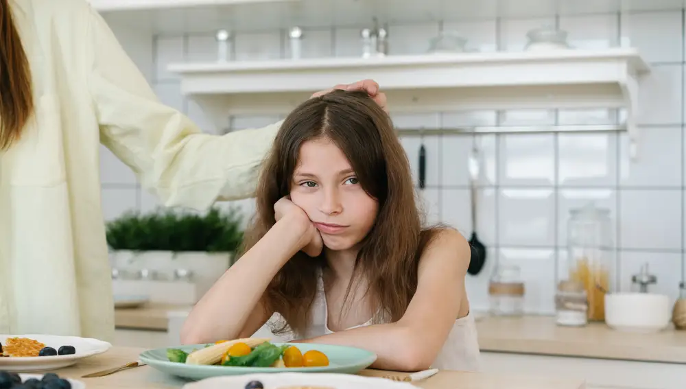 Niña sin ganas de comer