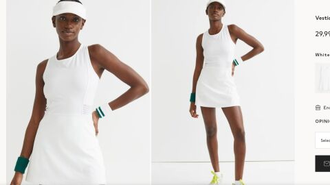 Vestido tipo tenista