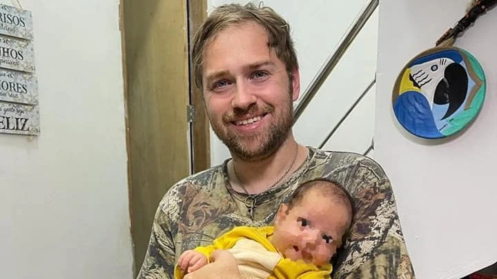 Paul Staehle y su hijo Pierre Paul Staehle y su hijo Pierre