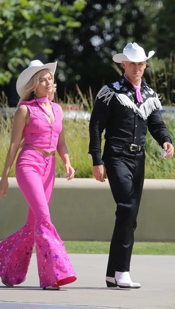 Margot Robbie y Ryan Gosling en 'Barbie'