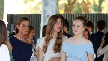 La reina Letizia, la infanta Sofía y la princesa Leonor en la entrega de los Premios Fundación Princesa de Girona 