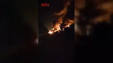 Incendio planta química en Barcelona