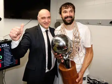 Sergio Llull y Pablo Laso Sergio Llull y Pablo Laso