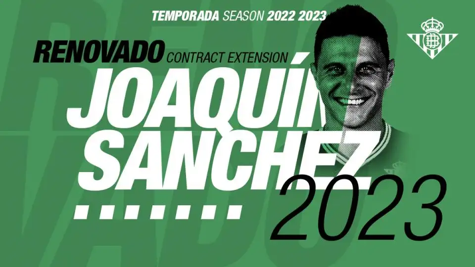 Joaquín renueva con el Betis hasta 2023 Joaquín renueva con el Betis hasta 2023