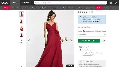 Vestido de dama de honor Vestido de dama de honor