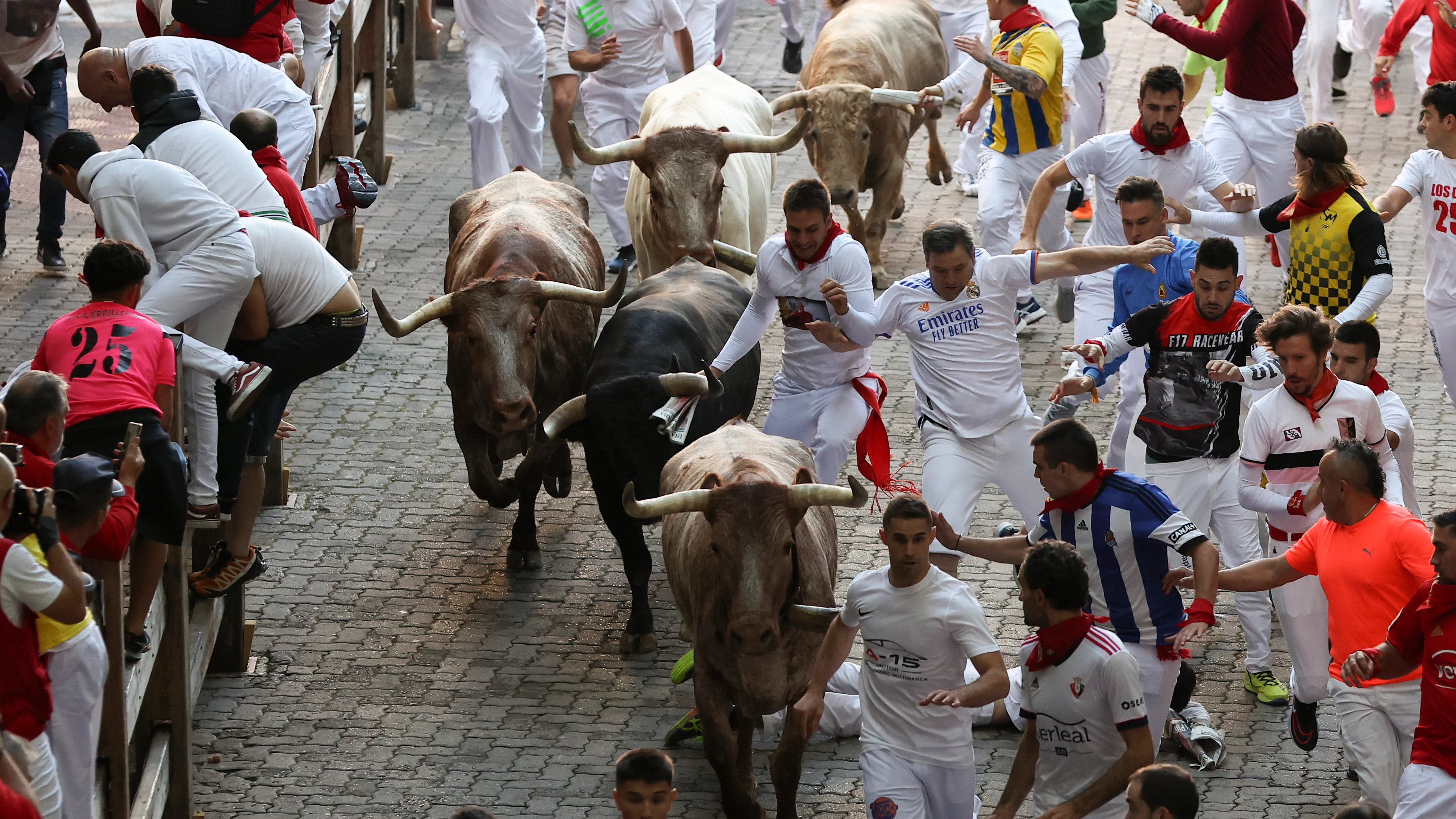 Primer encierro de San Fermín 2022 Primer encierro de San Fermín 2022