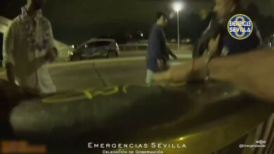 Un policía de Sevilla salva a un hombre que amenazaba con tirarse desde un puente
