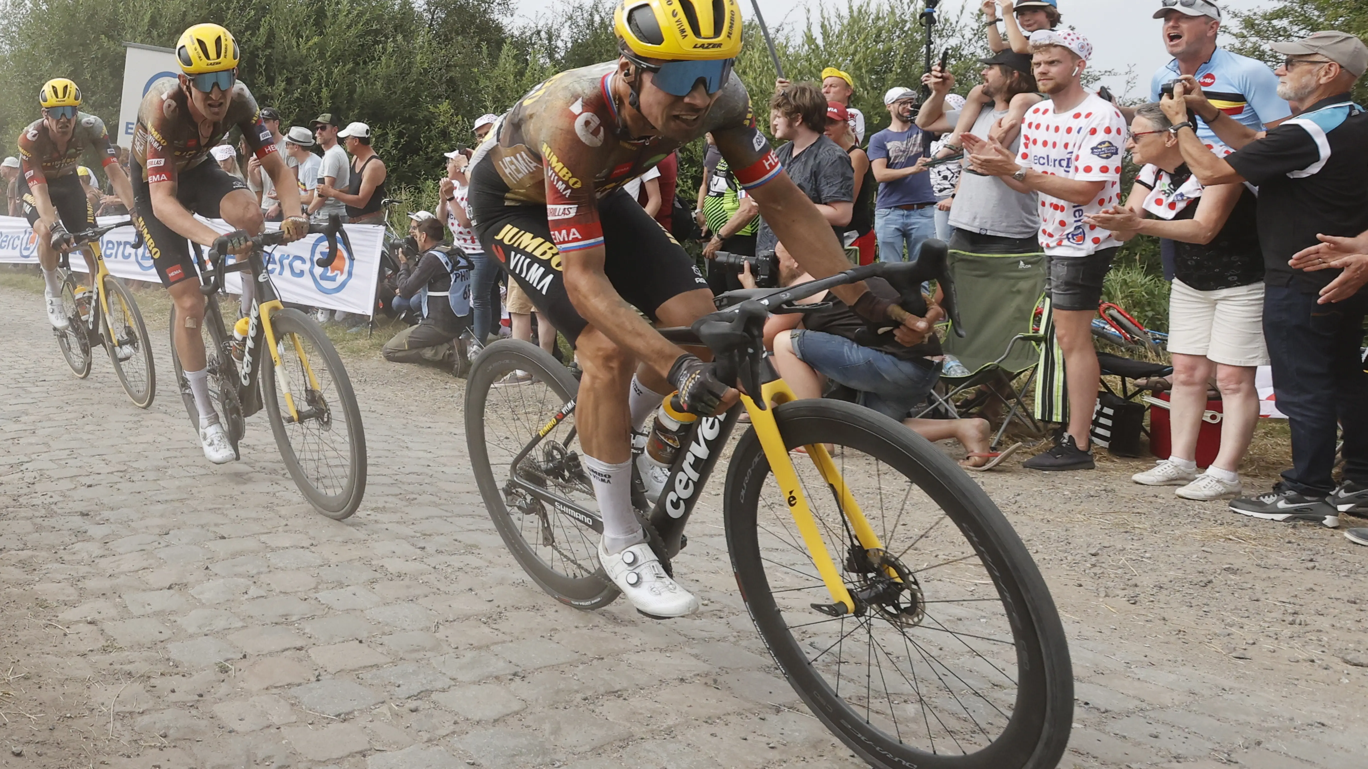Primoz Roglic durante la quinta etapa del Tour de Francia 2022 Primoz Roglic durante la quinta etapa del Tour de Francia 2022